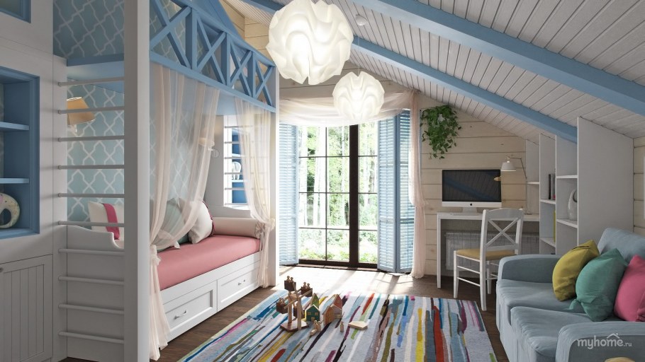 Детская в деревянном доме