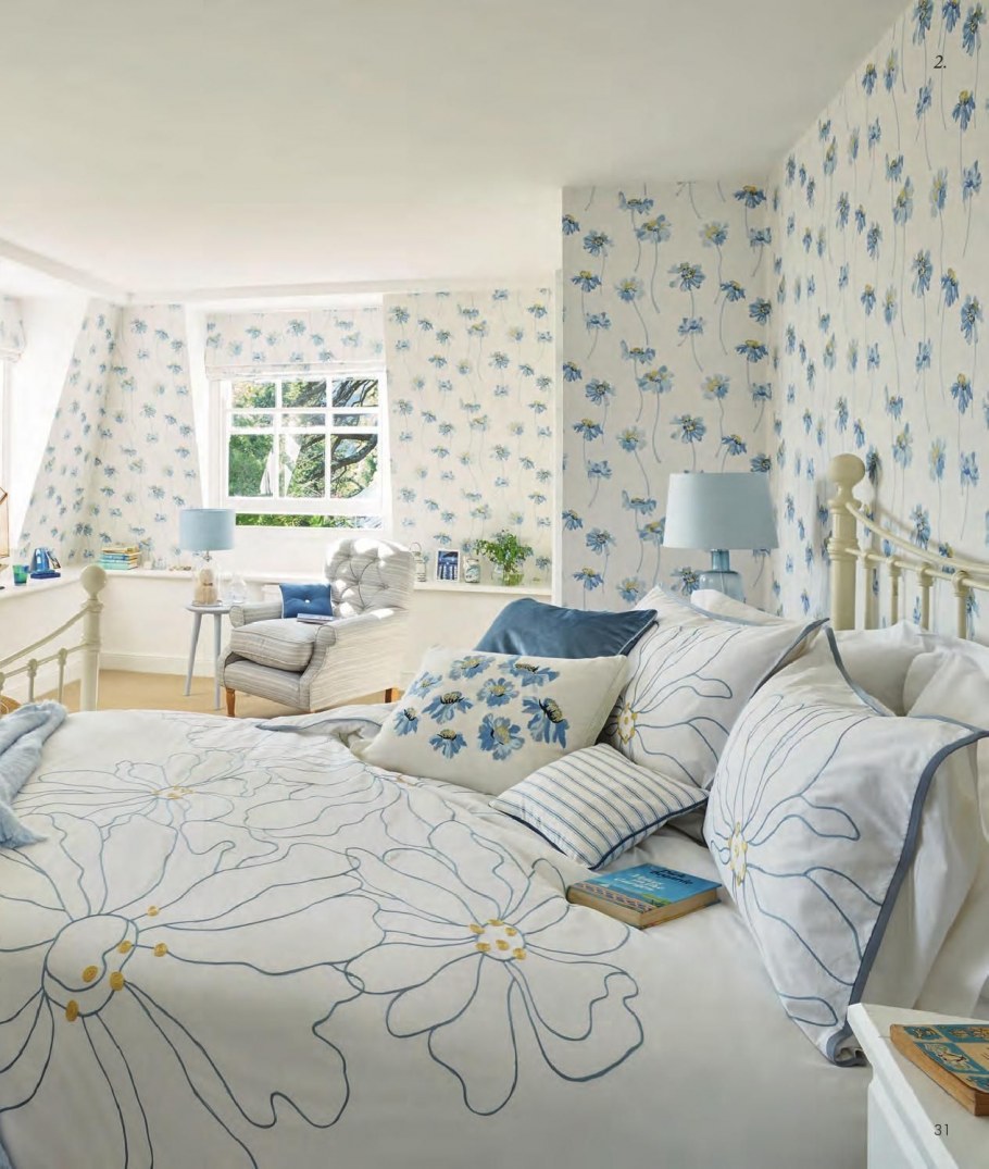 Лаура Эшли голубые гортензии