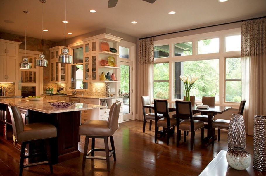 Столовая с панорамными окнами