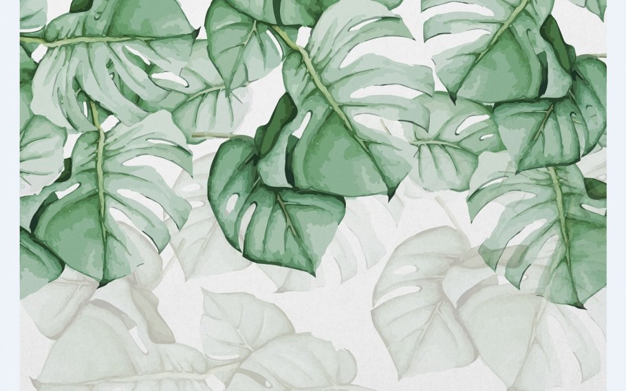 Витраж монстера