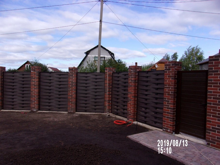 Забор ДПК плетенка