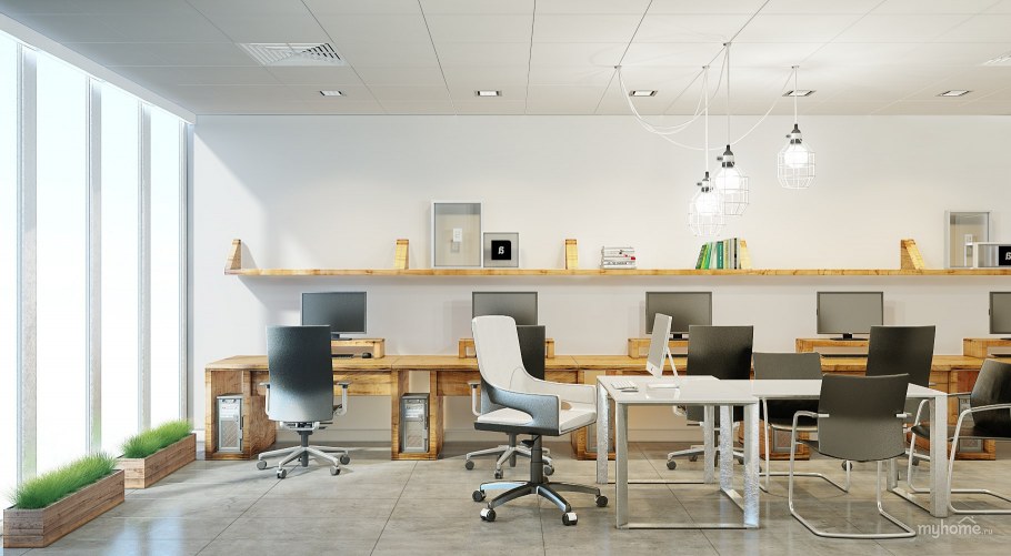 Светлый минималистичный офис