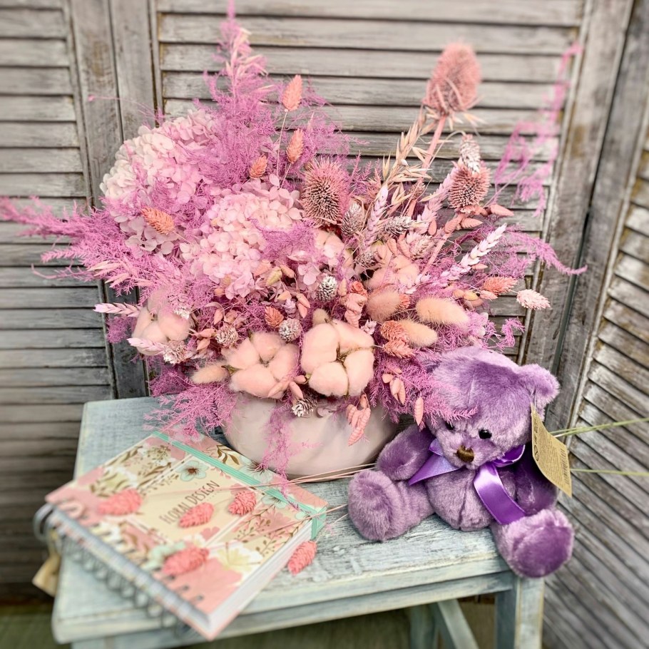 Композиции из сухоцветов для интерьера