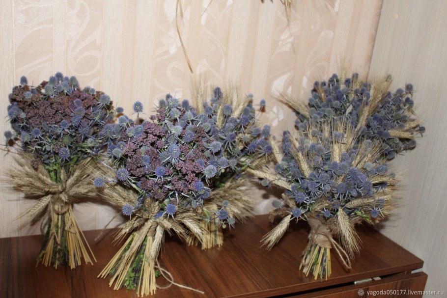 Сухоцветы в интерьере