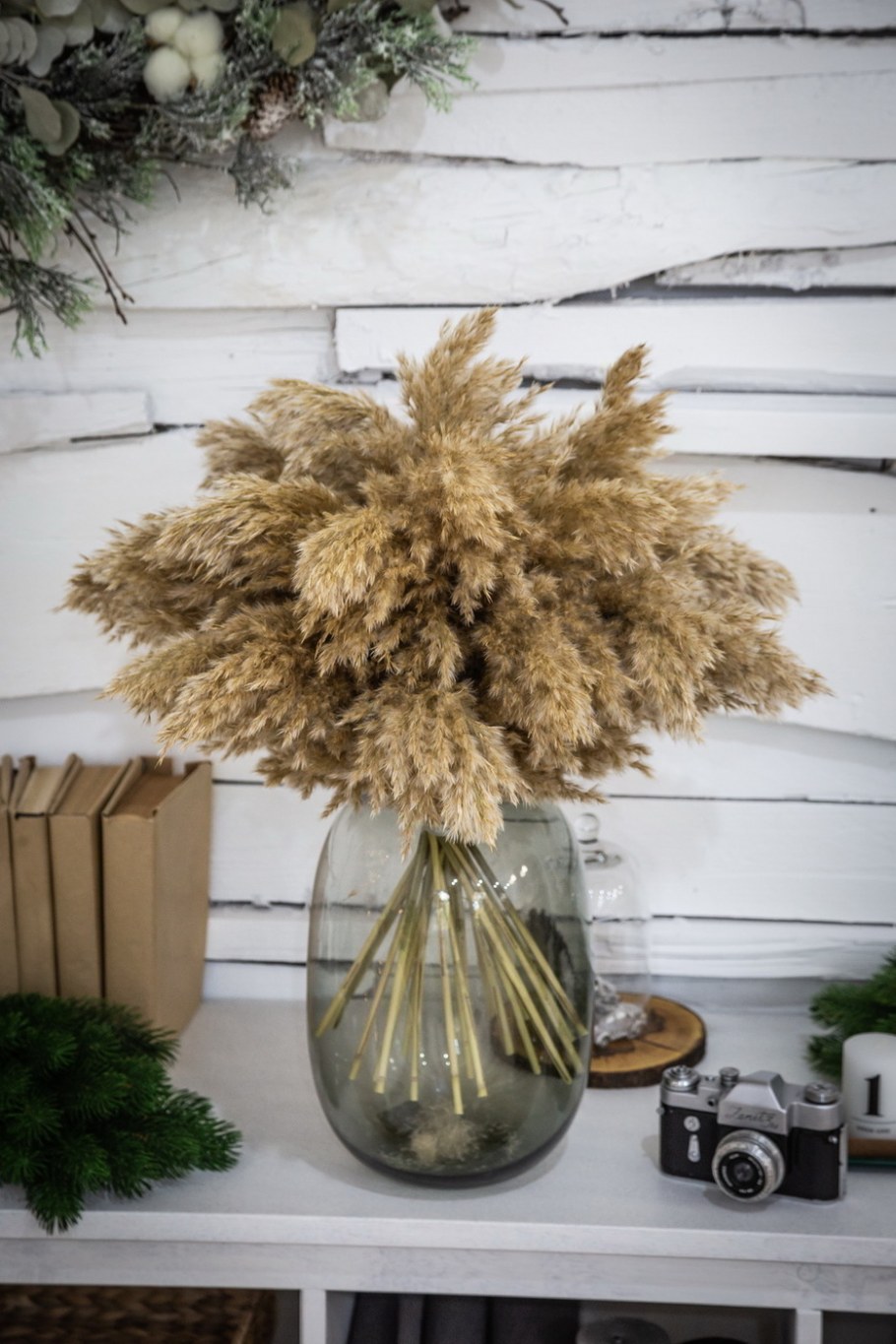 Интерьерные композиции из сухоцветов