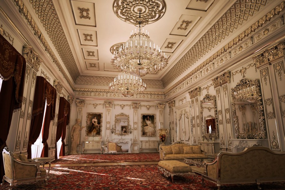 Букингемский дворец белая гостиная