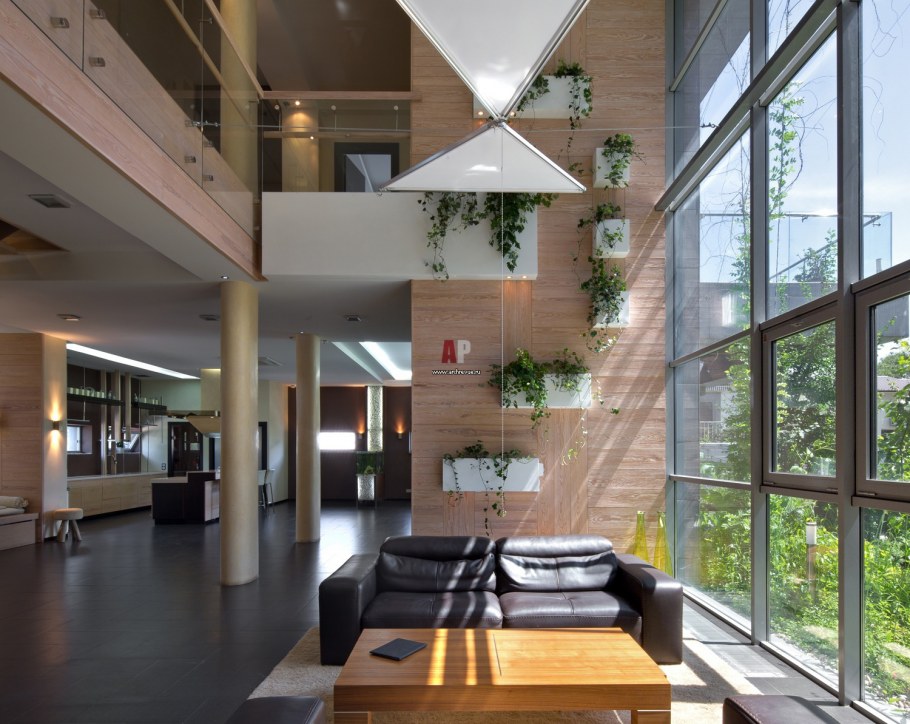 Экостиль в интерьере общественных зданий