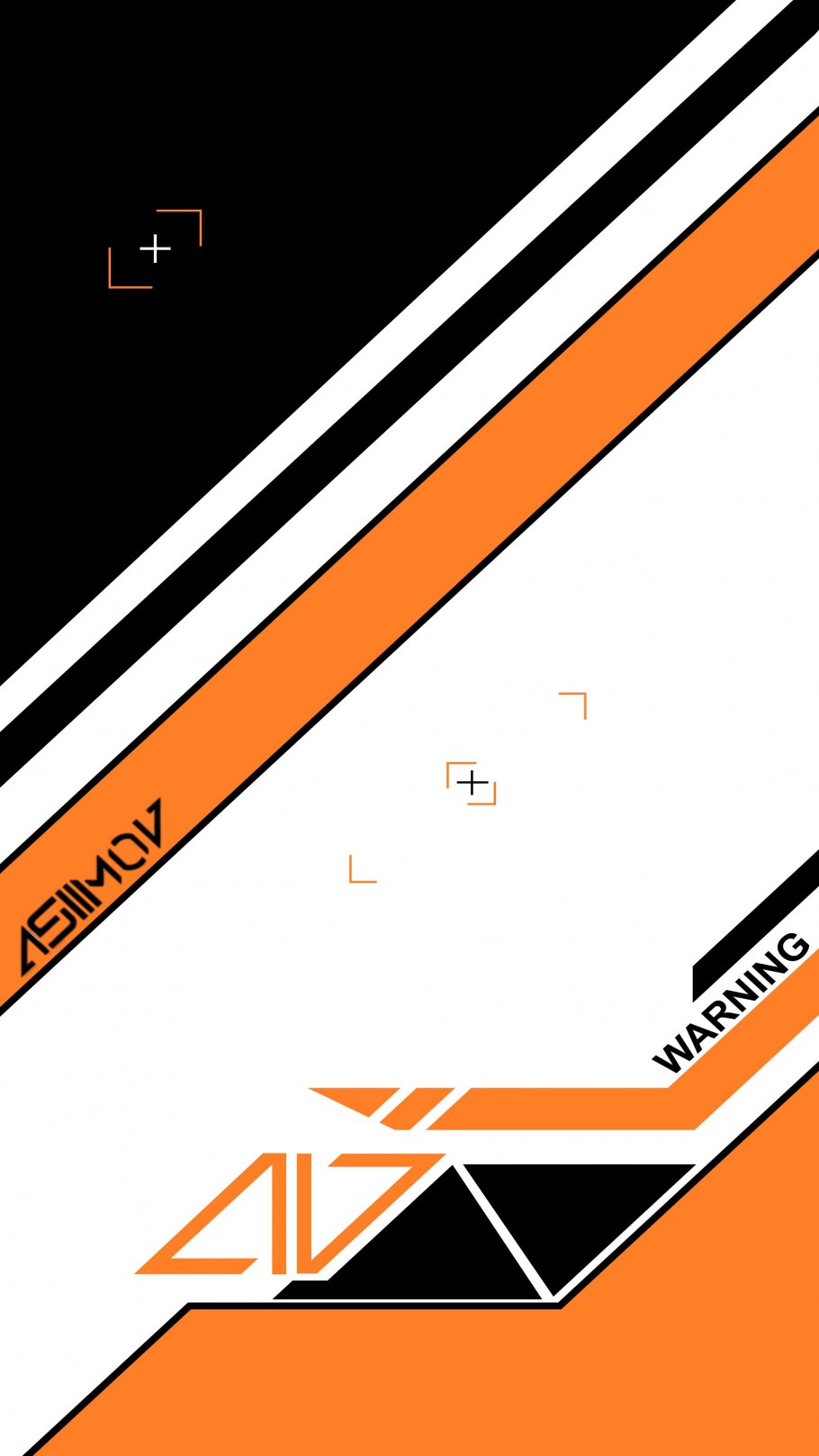 Оранжевый и черный