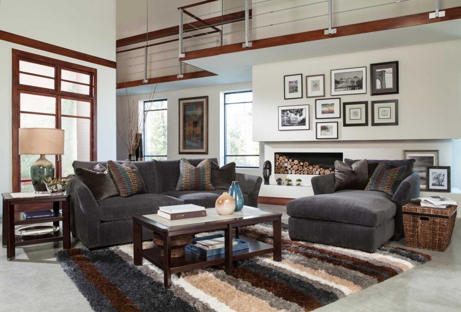 Гостиная в бетонном стиле