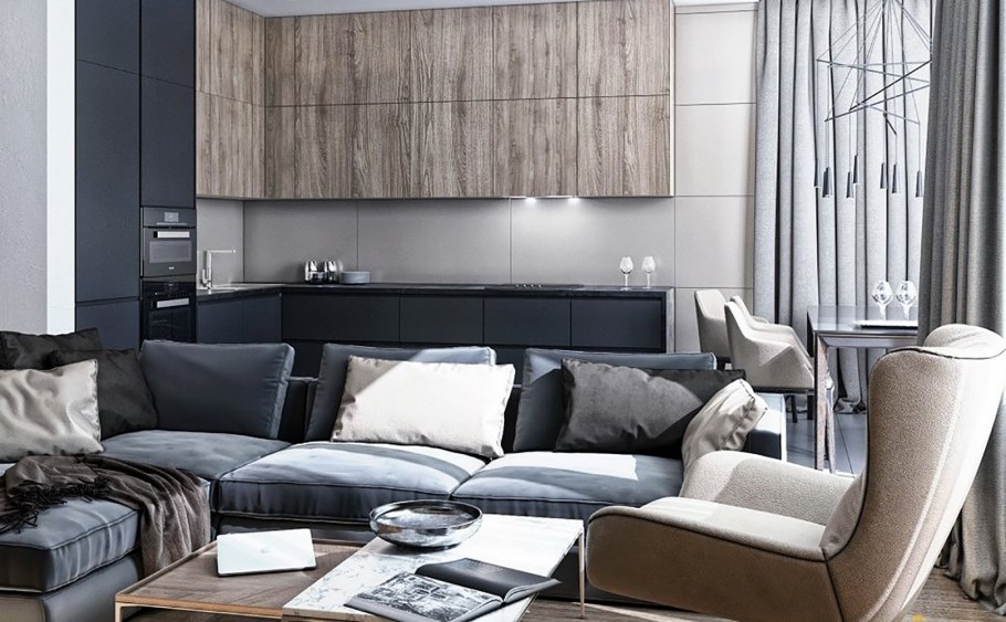 Графит в интерьере