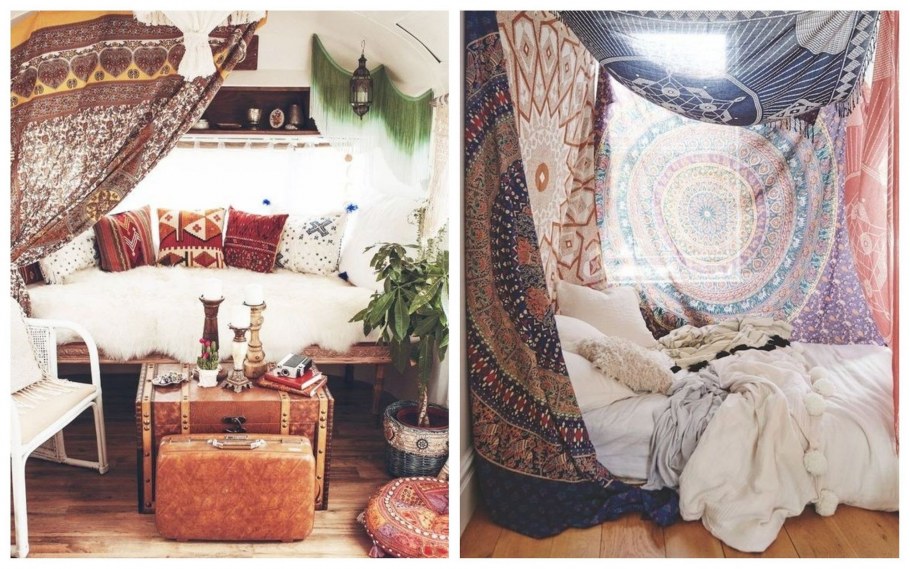 Бохо Шик мудборд интерьер