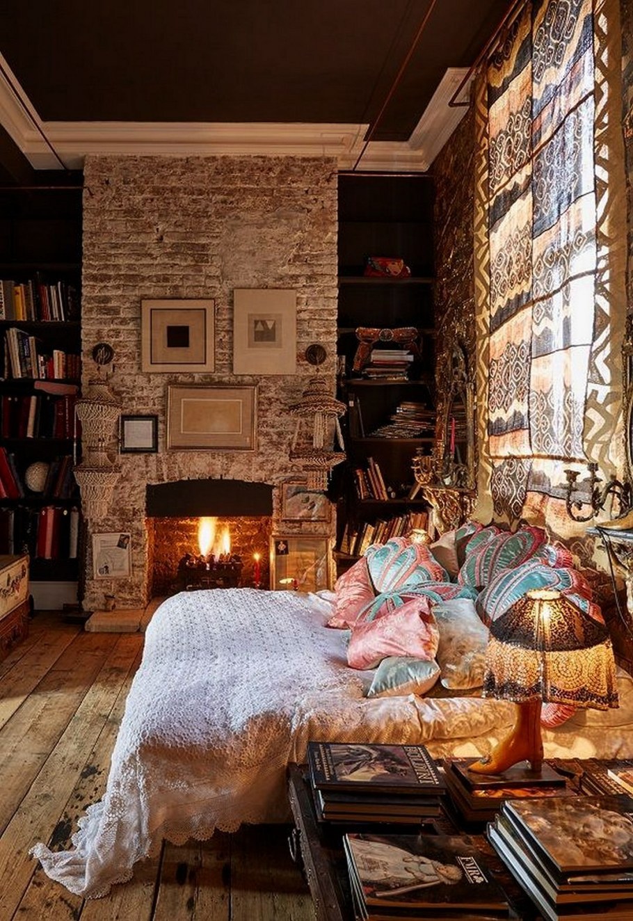 Уютная комната в стиле бохо