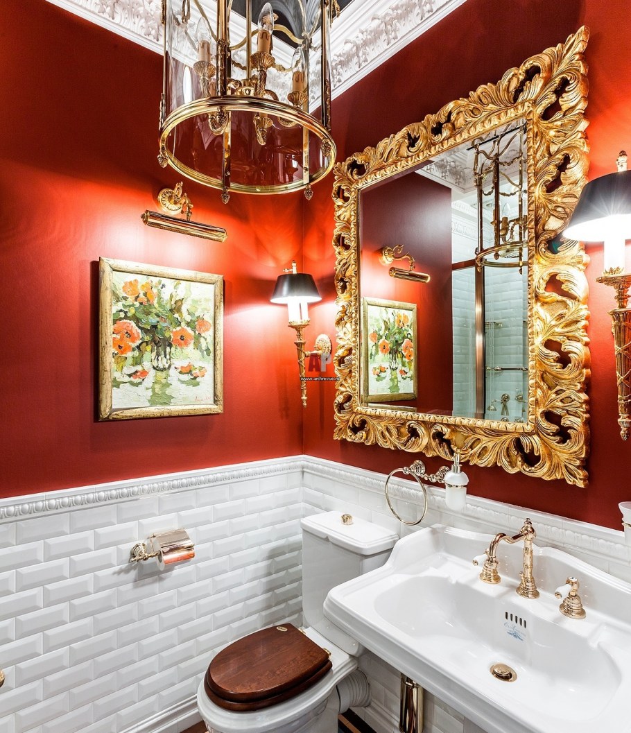 Туалет в классическом стиле