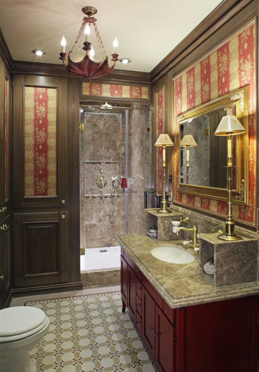 Санузел в английском стиле