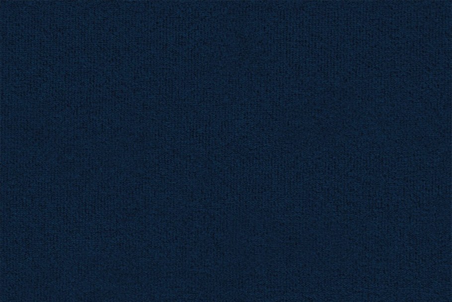 Голубая кухня и кофейные обои