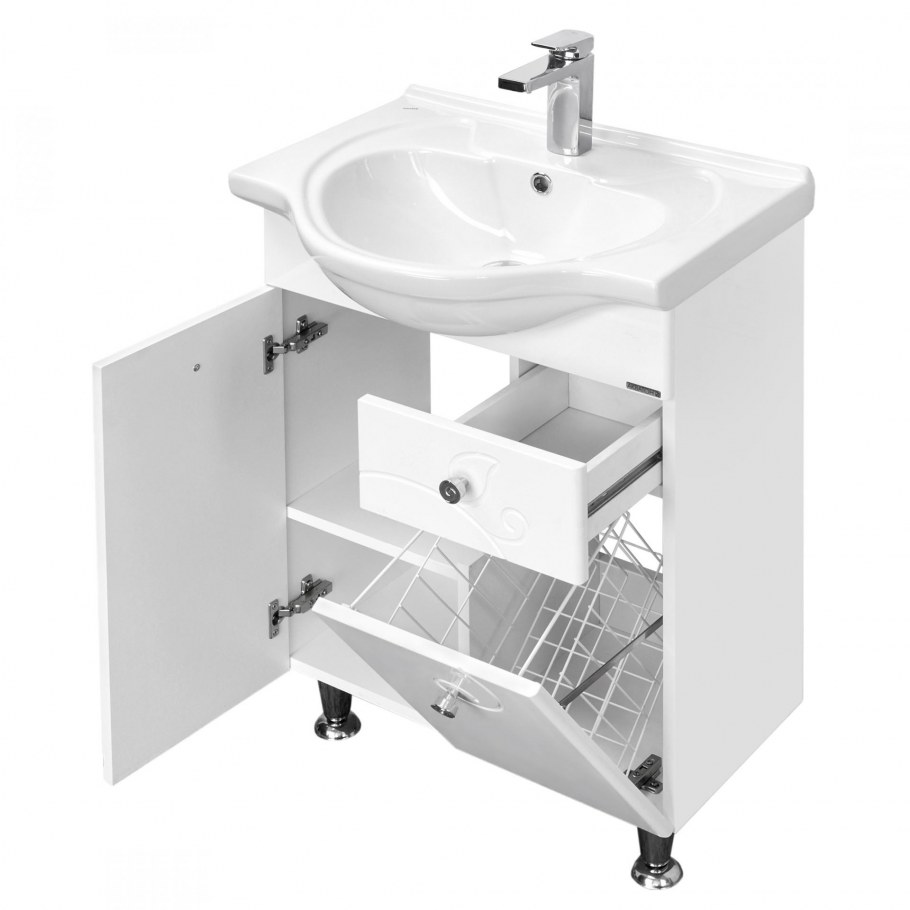 Небольшая тумбочка под раковину для туалета