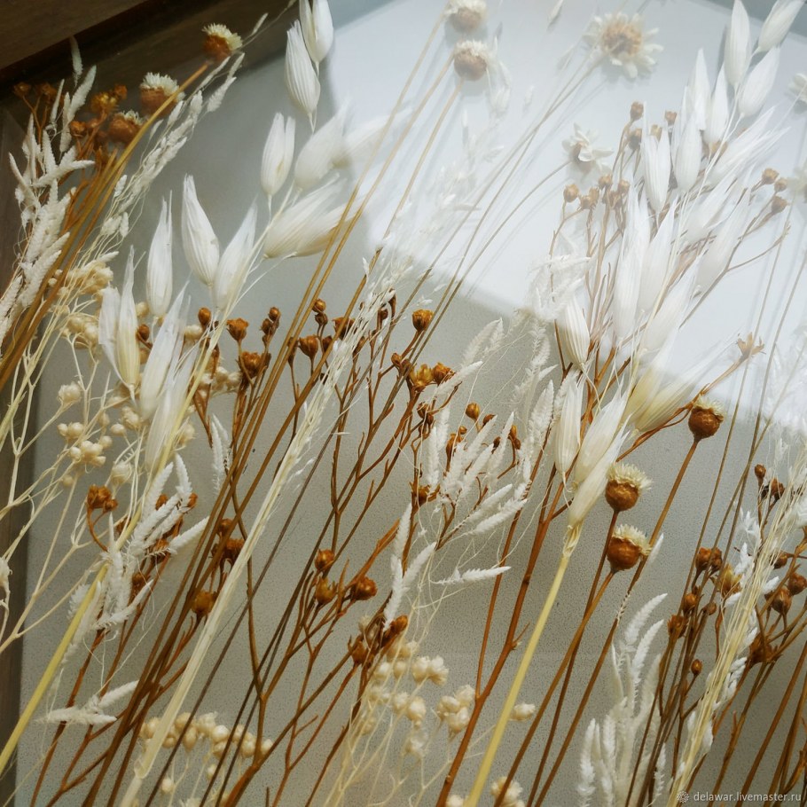 Интерьерные композиции из сухоцветов