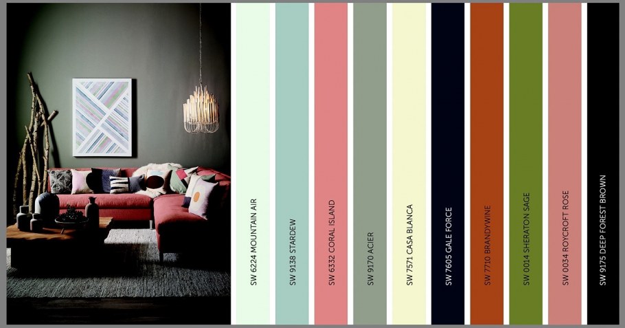 Sherwin Williams цветовая палитра