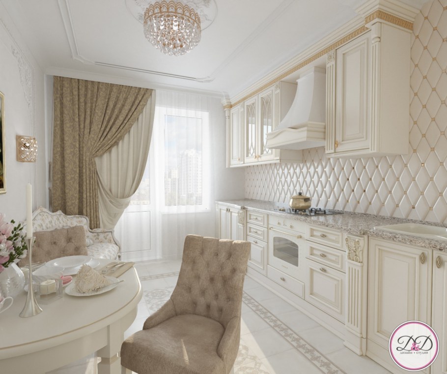 Классический интерьер двухкомнатной квартиры