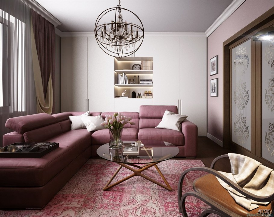 Интерьер двухкомнатной квартиры в классическом стиле