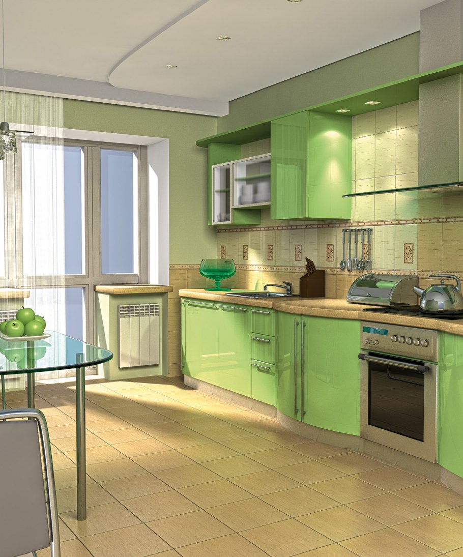 Стендмебель кухня 1,8 м лайм