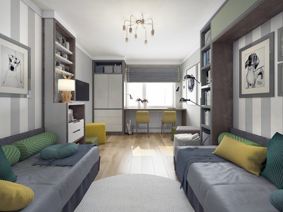 Подростковая комната для двух мальчиков