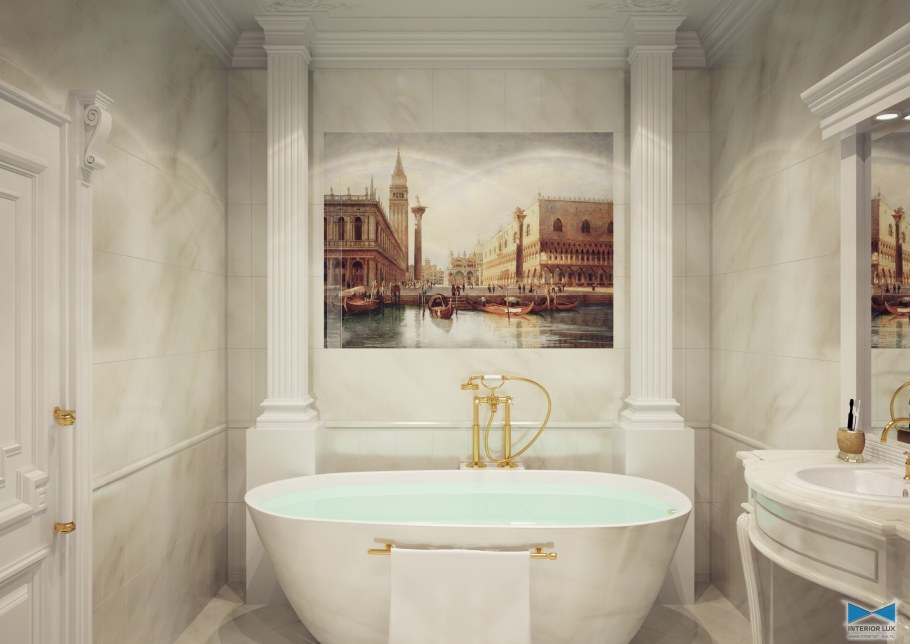 Ванна в греко римском стиле