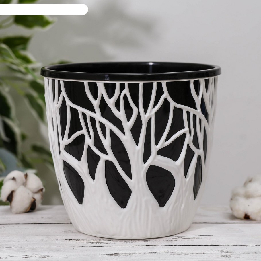 Кашпо "Форест" 3л, белый, кш0973