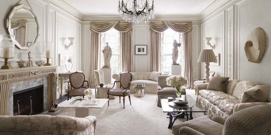 Шторы в стиле американская классика