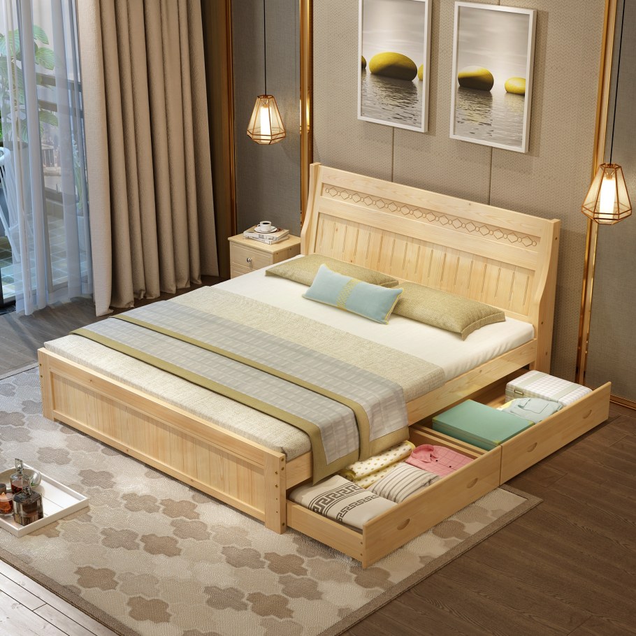 Кровать двуспальная своими руками из дерева