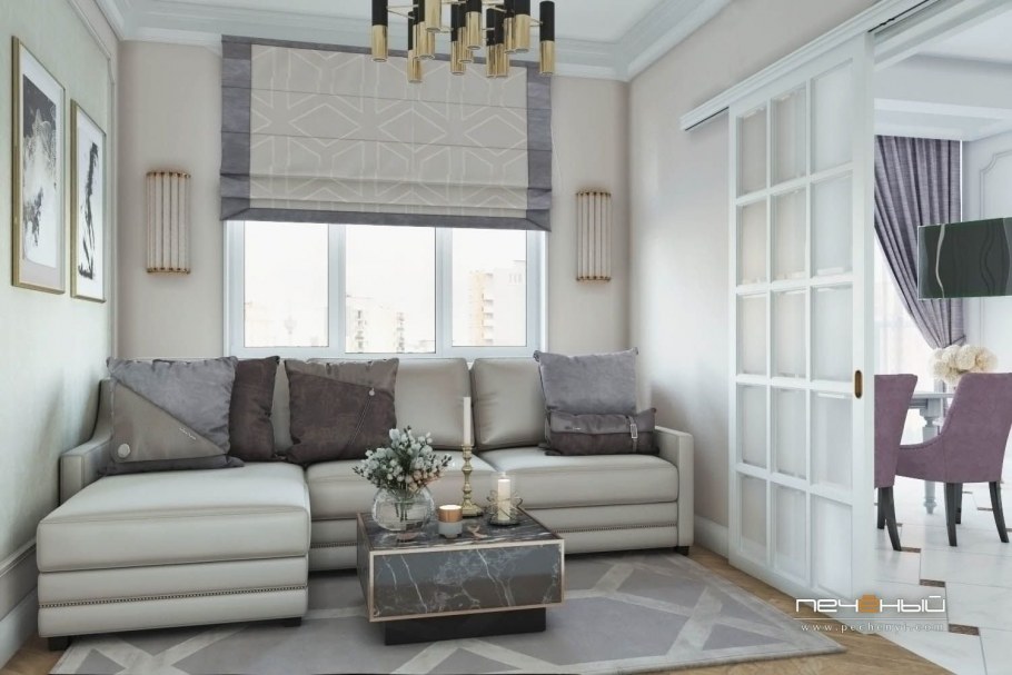 Римская штора Неоклассика