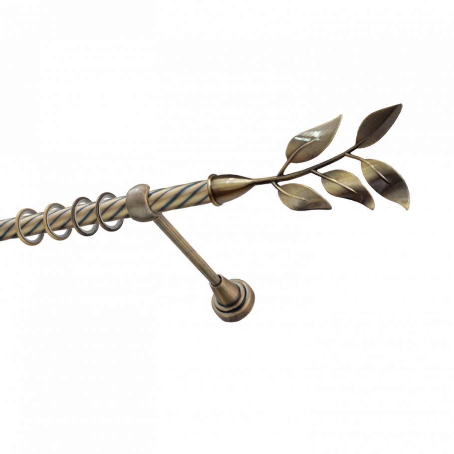 Карниз уют ОСТ двухрядный d20 мм металл сталь