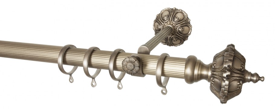 Карниз металлический трехрядный настенный 320