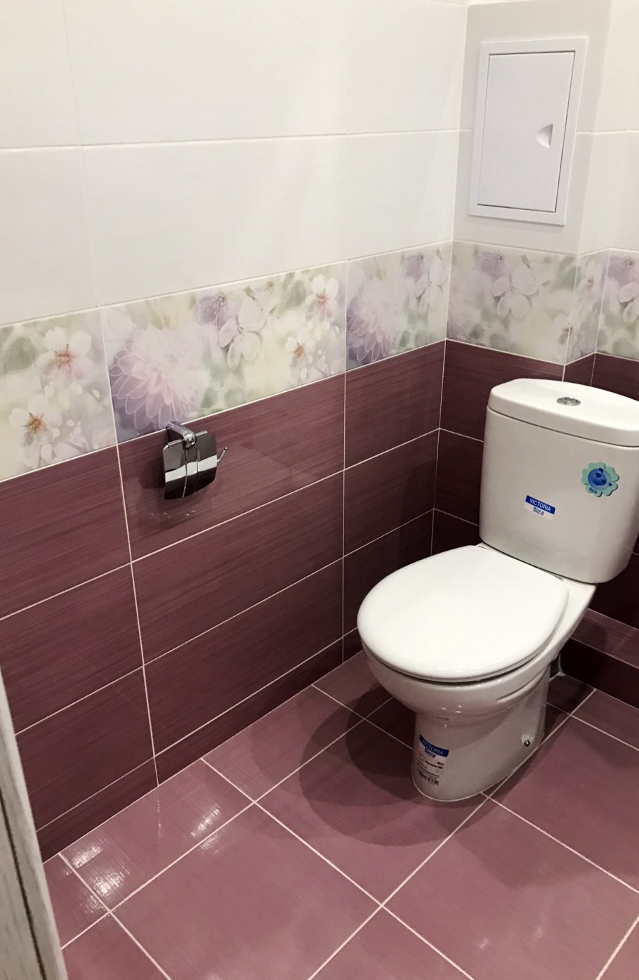 Отделка туалета кафелем