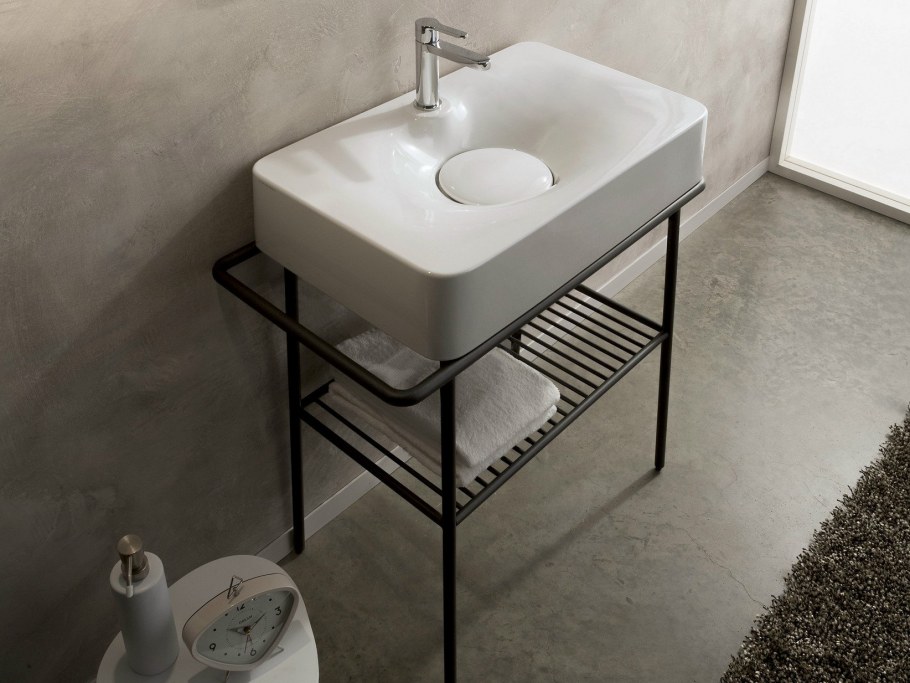 Консоль под раковины Scarabeo Fuji 6005/37 черный