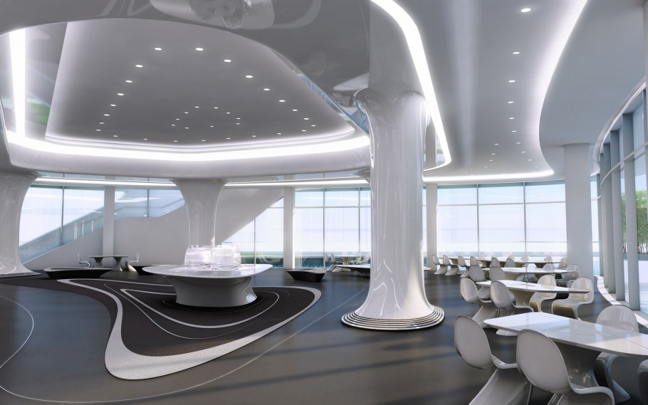 Заха Хадид Galaxy Soho интерьер
