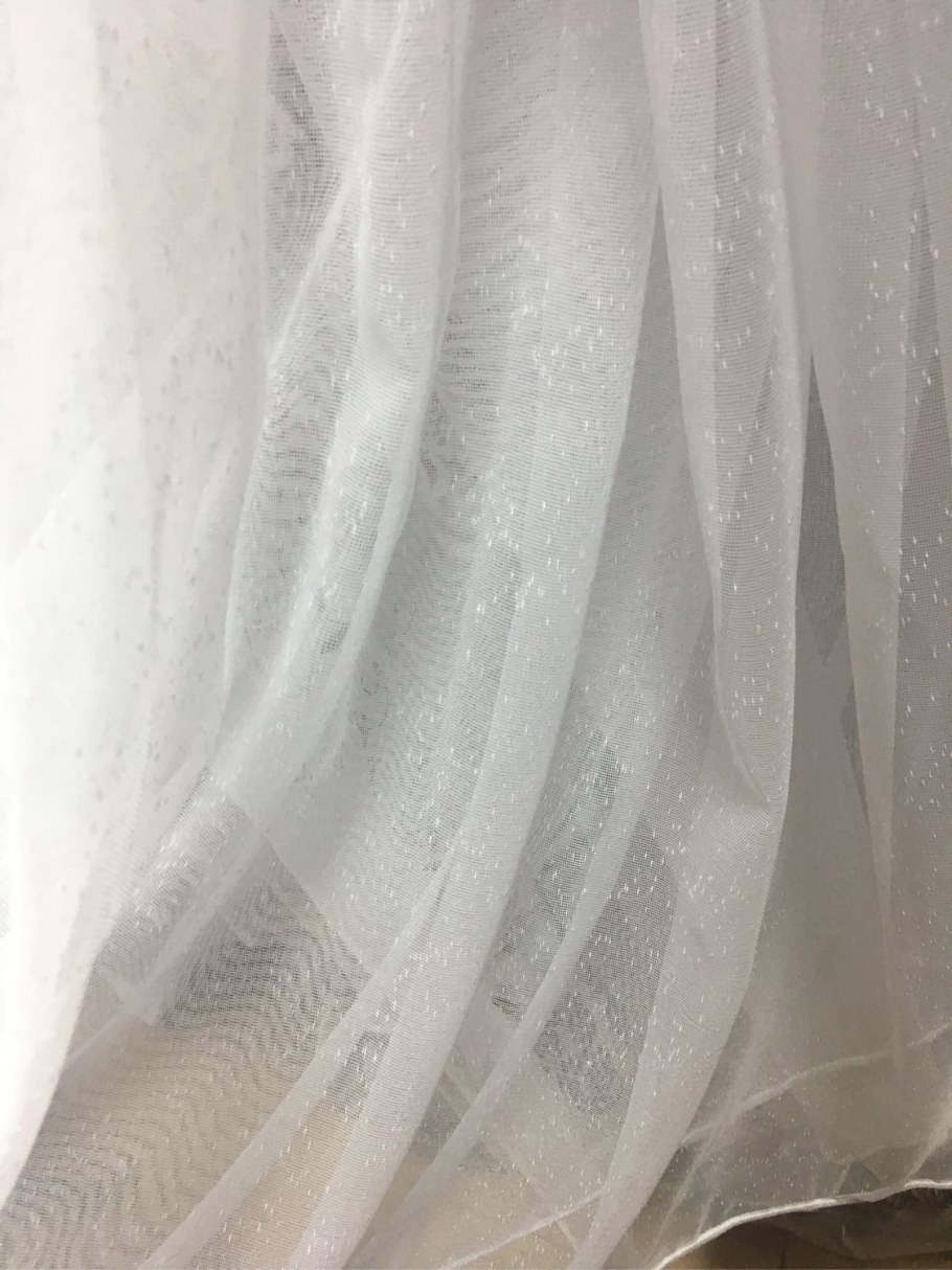 Тюль белый прозрачный