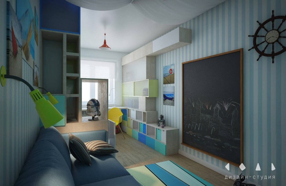 Интерьер комнаты первоклассника