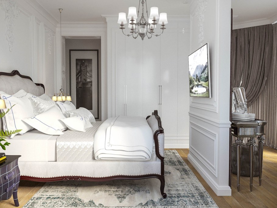 Неоклассика гостиная 20кв