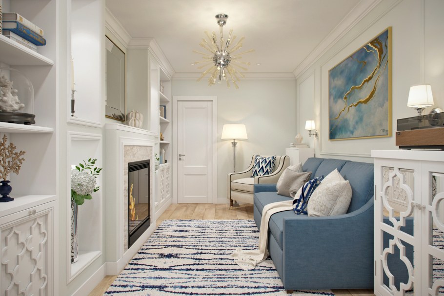 Квартира в пастельных тонах