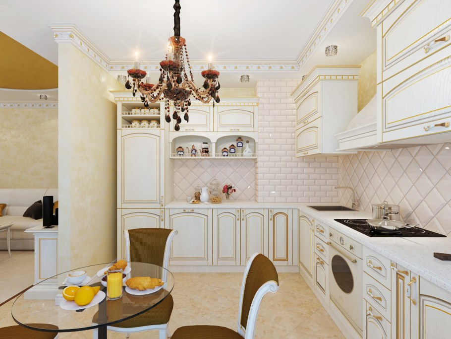 Кухня в староанглийском стиле