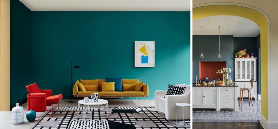 Палитра краски Dulux в интерьере