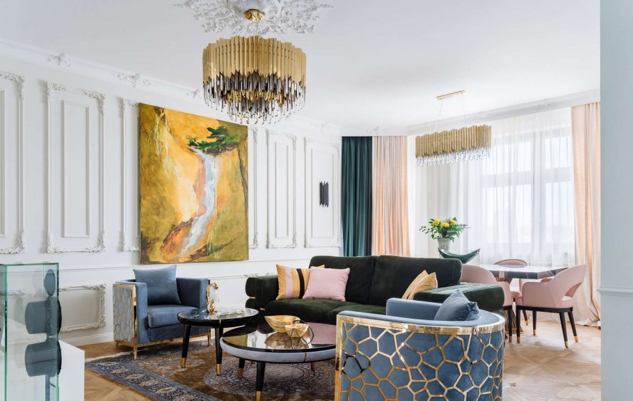 Эклектика отделка стен