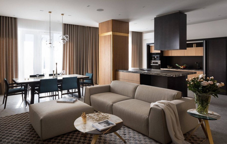 Geometrium кухня гостиная