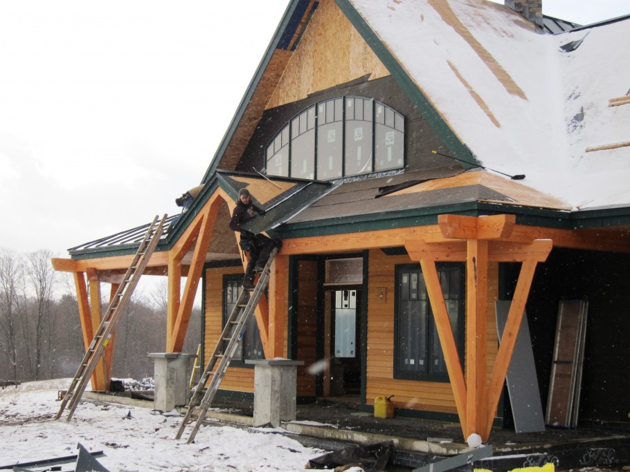 Крыльцо в стиле фахверк