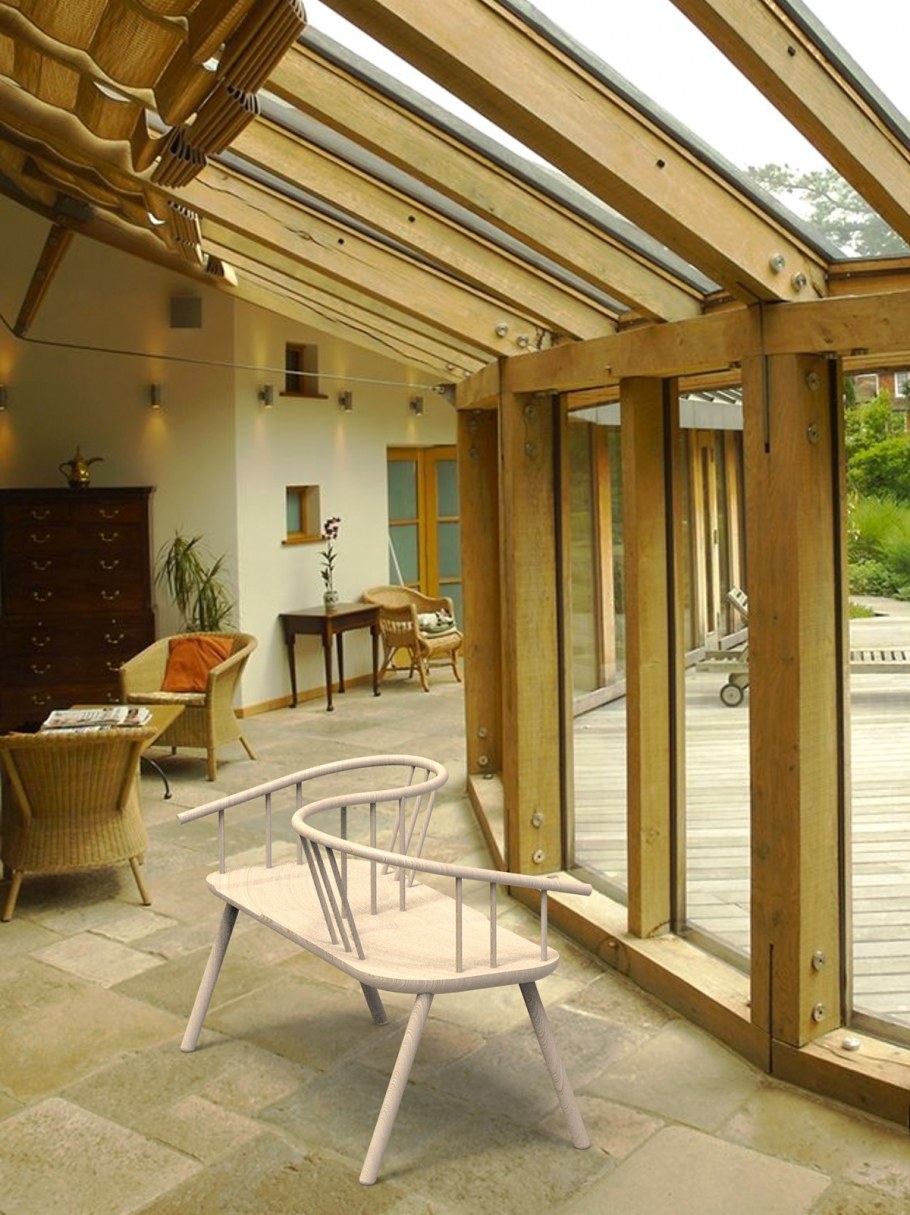 Дача веранда фахверк