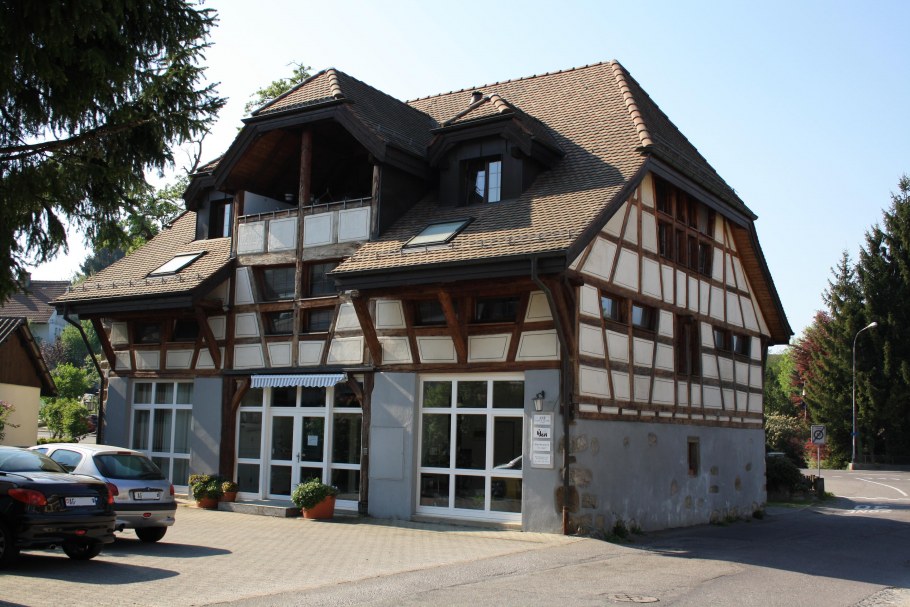 Дача веранда фахверк