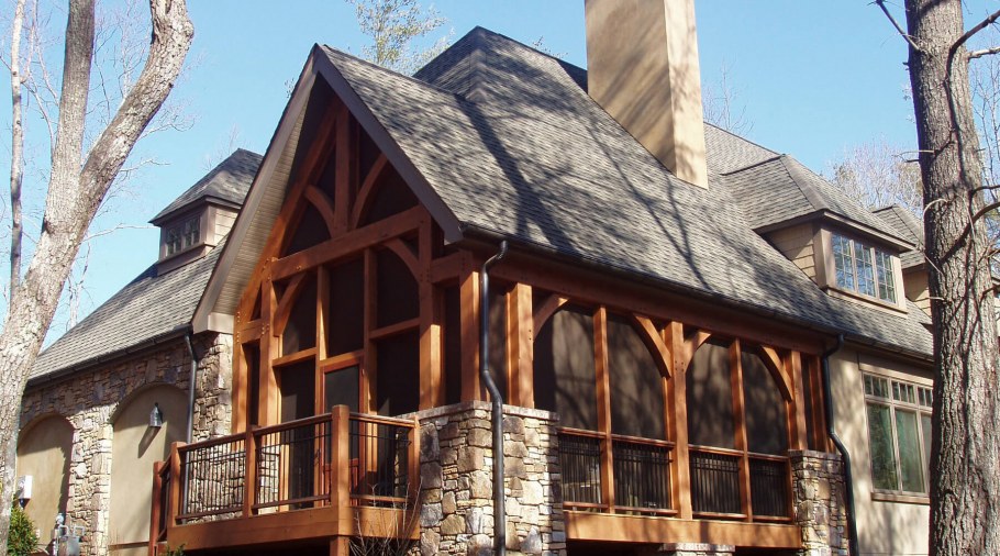 Timber frame сарай