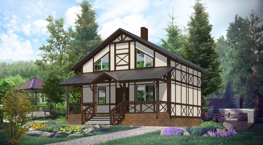 Контио Финляндия дома в стиле Барн