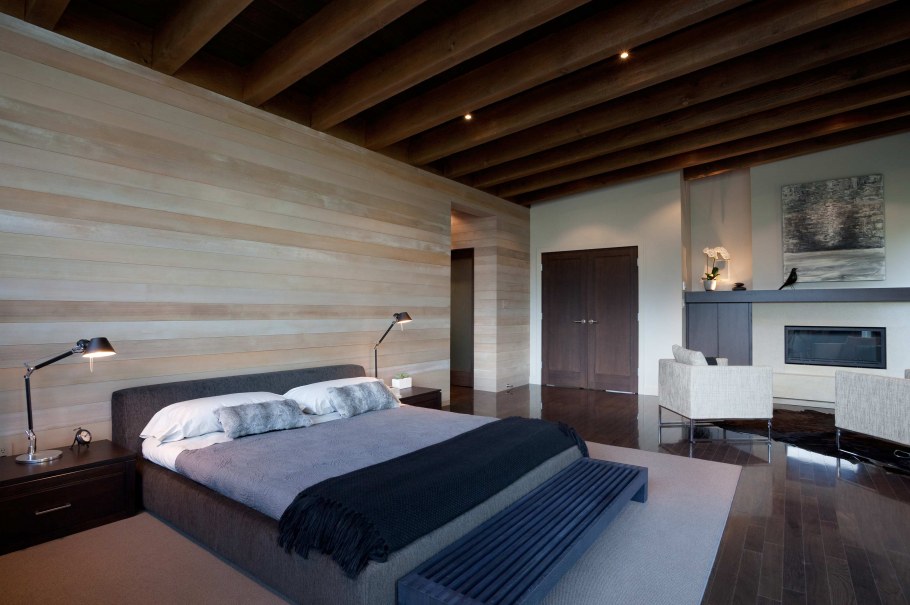 Спальня в загородном доме Модерн